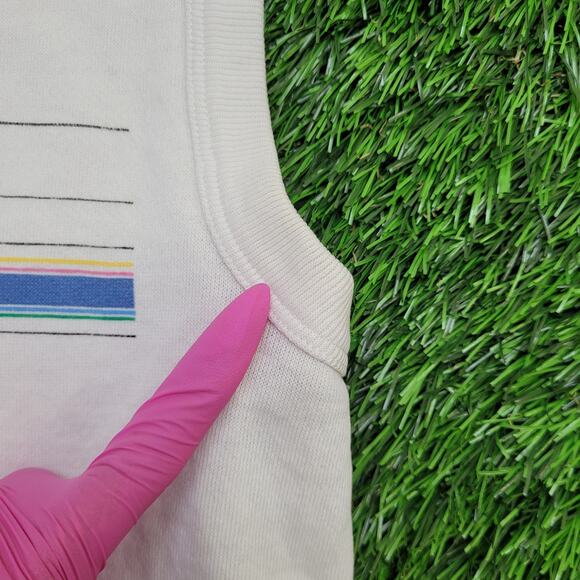 Vintage Ocean-Pacific Vest Sweatshirt Women Large 21x22 Crop - Picture 6 of 12